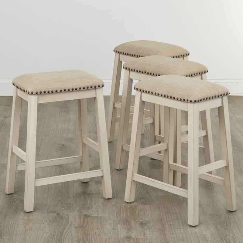 Tabouret de comptoir Dunbarton, Blanc