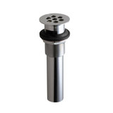 Sink Complements Always Open Sink Drain - Drop-In - 2" Brass/Polished Chrome