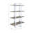 Chrome Silver Finish Bookshelf