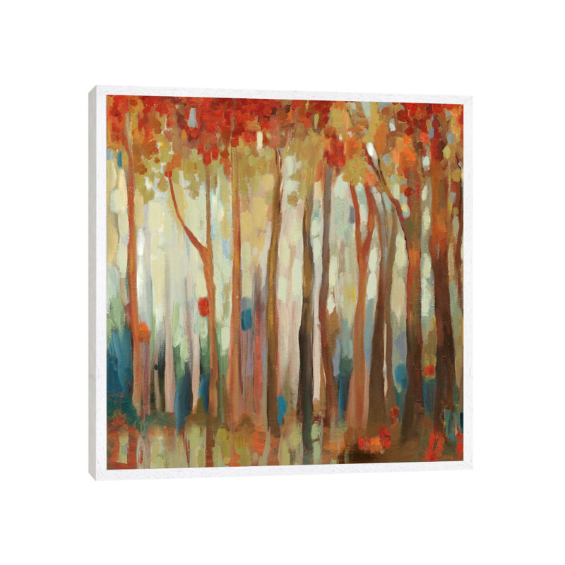 Marble Forest II 1 Piece Painting on Canvas, 66.04 cm H x 66.04 cm W, White Framed Canvas
