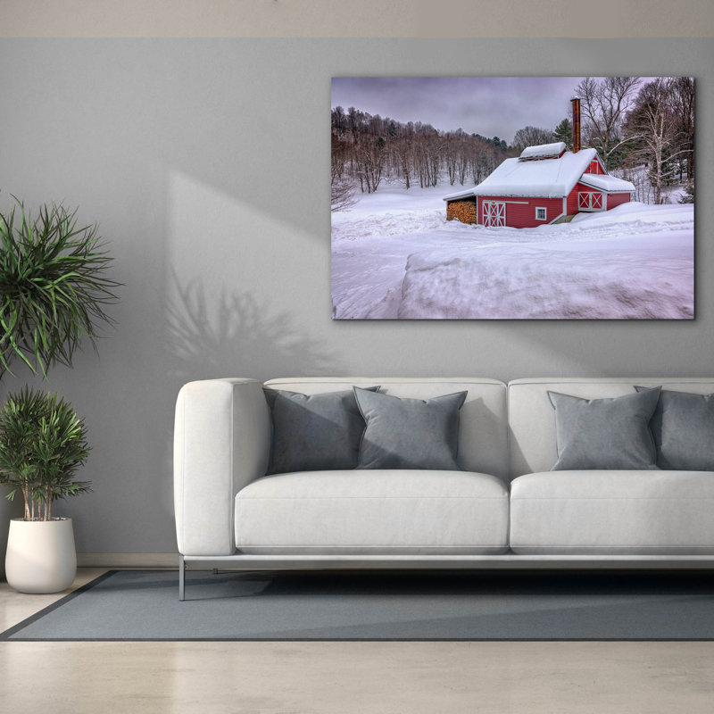 Art mural sur toile Epic Graffiti «Winter At The Maple Sugar Shack» par Rick Berk