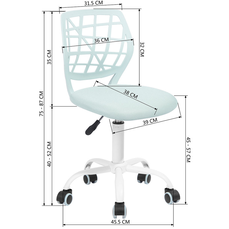 Mack + Milo Arris Mesh Office Chair, Green