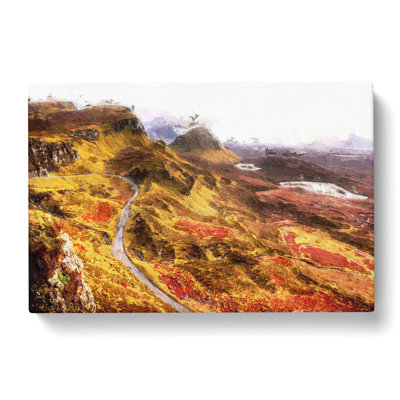 Mountain View in Scotland - Wrapped Canvas