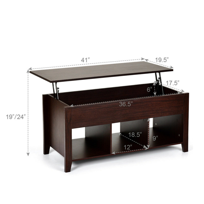 Table basse à plateau relevable Azarion