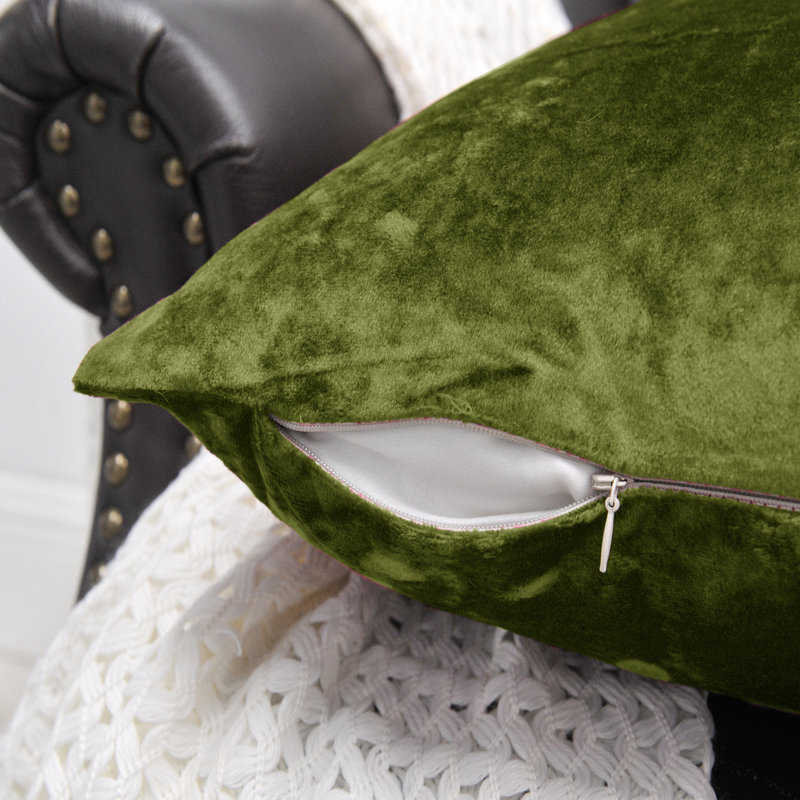 Housses de coussin en velours écrasé, Avocat