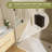 34" W x 68" H Bathroom Shower Door, Frameless Fixed 3/8" (10mm) Thick Clear Tempered Glass Door Panel, Matte Black Clamp Hardware