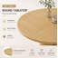 47" Round Dining Table for 4-6, 120 x 120 cm Farmhouse Wood Kitchen Table, Round Table for Home Dining Room Living Room, Oak color (Only Table)