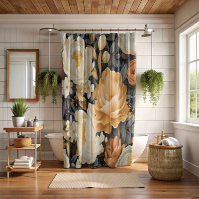 Peony Flowers - Rideau de douche Premium
