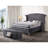 Grey Bench For Bedroom - Stylish Storage Solution In With Tufting
