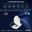 Luminaire à DEL encastré 6 pouces Luxrite, mini panneau lumineux régressé, 5CCT, 19W-32W, jusqu'à 3000LM, à intensité variable, 120-277V, faisceau 100 °, homologué pour l'humidité, paquet de 4 ETL