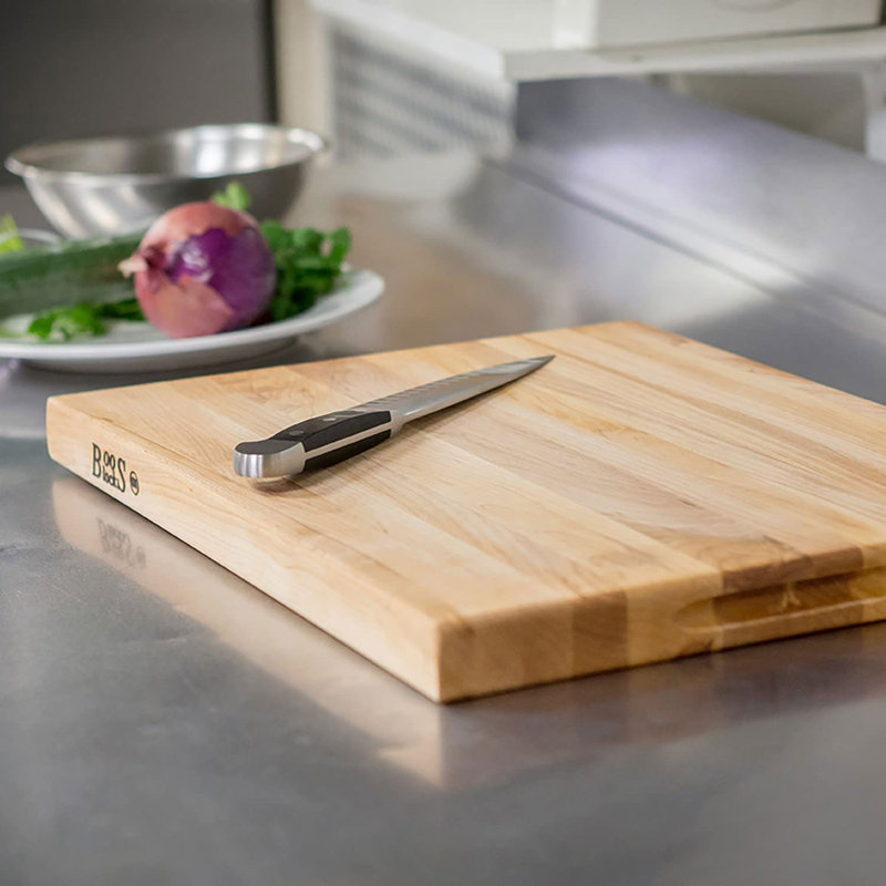 John Boos Maple Wood Edge Grain Reversible Cutting Board, 20" L x 15" W x 2.25" D, Maple