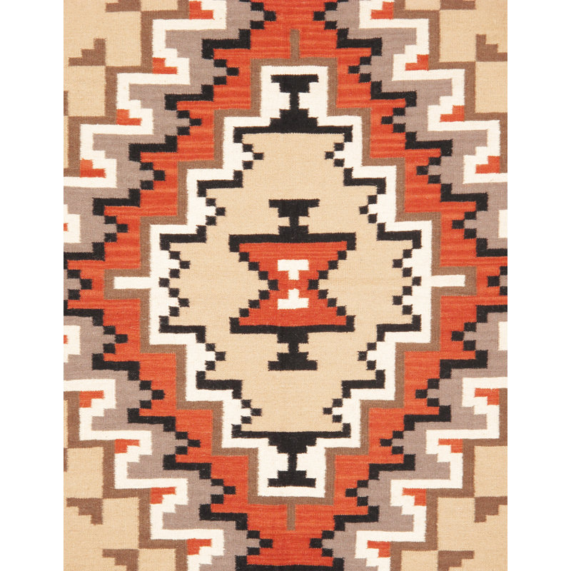 Tuscany Beige/Black Wool Reversible Area Rug, Rectangle 8'2" x 9'11"