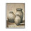 «Clay Plant Pottery Jars Still Life», croquis au crayon, cadre photo sur panneau de fibres à densité moyenne