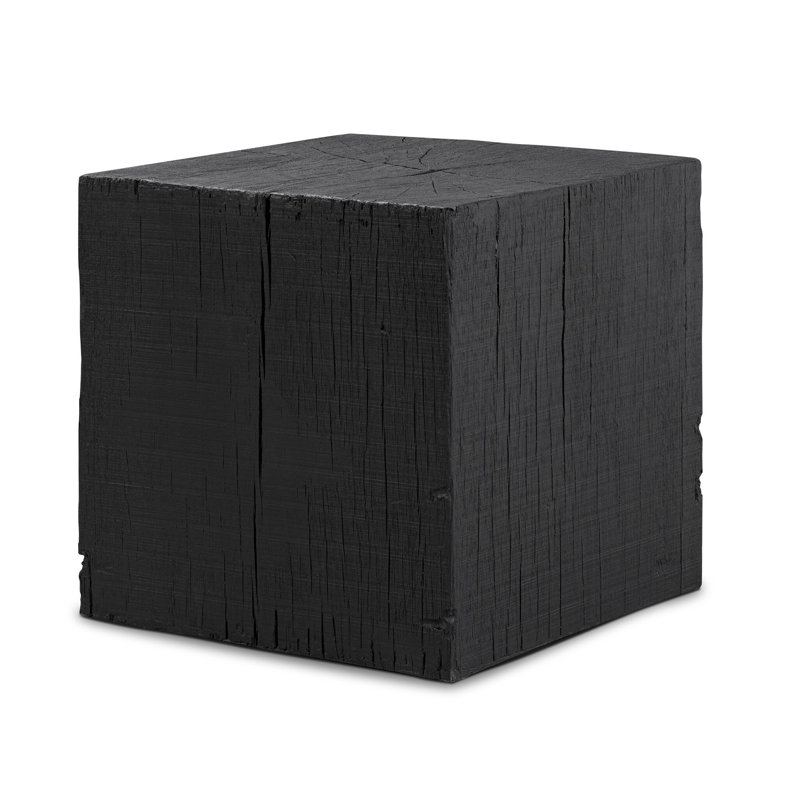 Vesto End Table-Black Resin