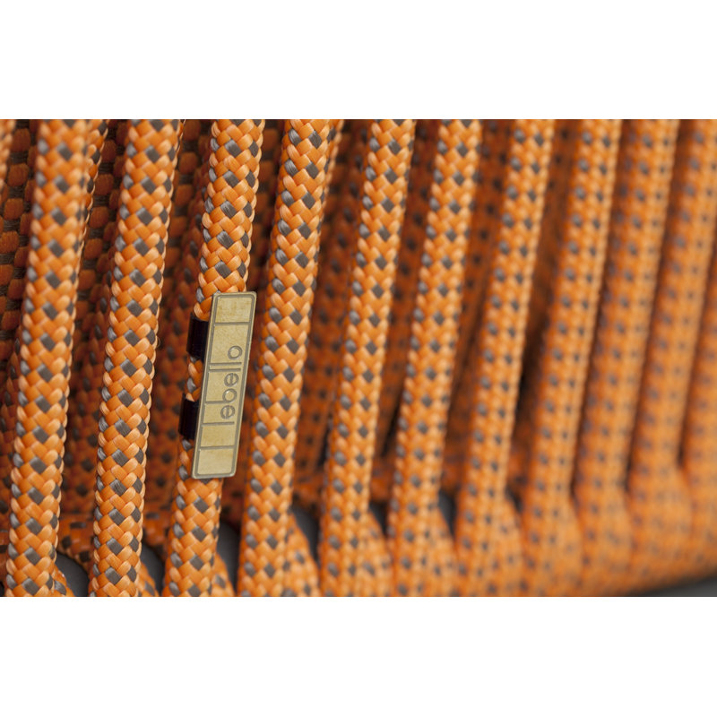 Outdoor Lounge Chair, Brown Gray, Tangerine Round Ropetek