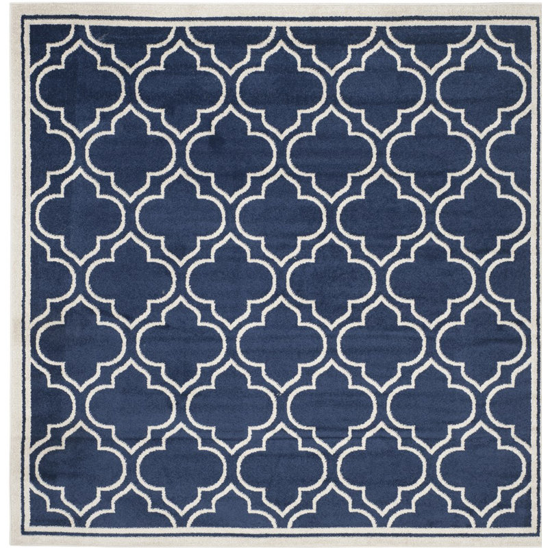 Amherst Performance Geometric Rug, Square 7'