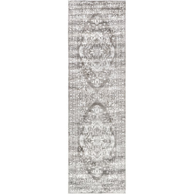 Oriental Light Gray Area Rug