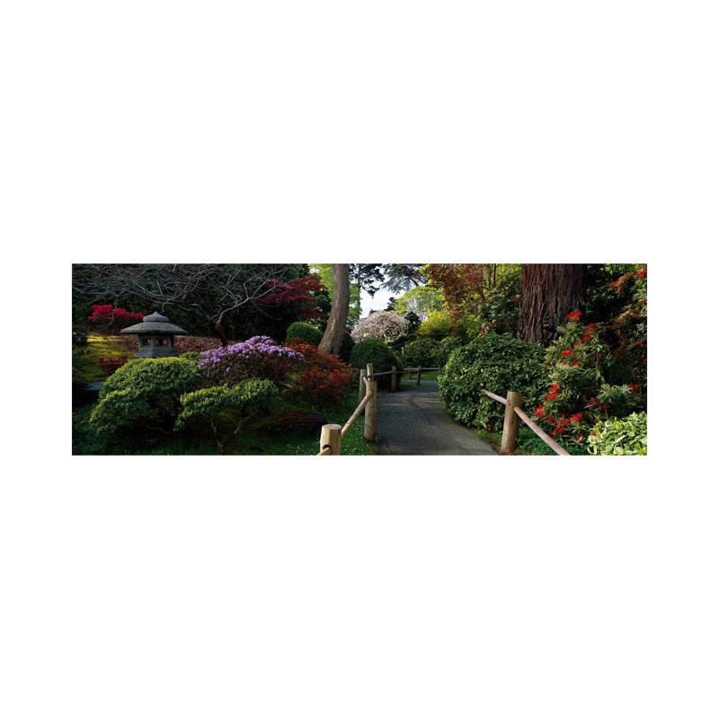 Japanese Tea Garden, San Francisco, California, USA - Wrapped Canvas Panoramic Print, 30.48 cm H x 91.44 cm W x 1.91 cm D