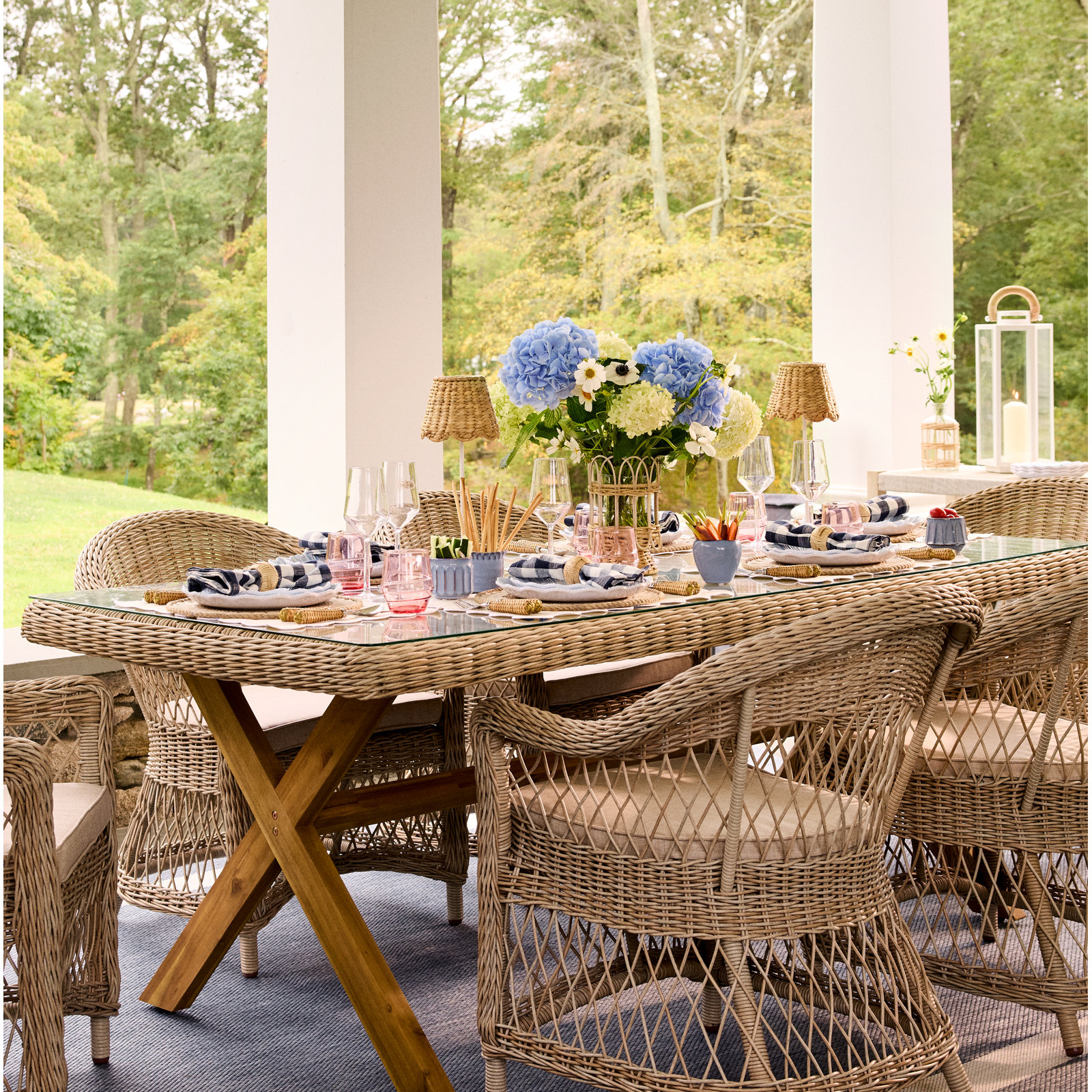 Utopie Dinner 20" Cotton Napkin, Navy Blue