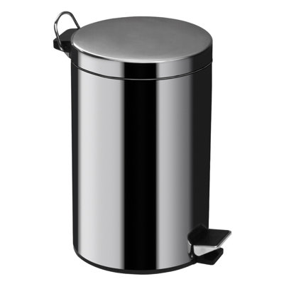 Steel Step On and Odour Seal Kitchen Rubbish Bin