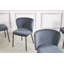 4 - Person Phil Engineered Marble Dining Set with Fabric Upholstered Seats