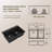 33'' L × 22'' W Quartz Drop-In Workstation Kitchen Sink, Black Granite Composite 60/40 Double Bowl Kitchen Sink with Sink Grid, Strainer, Cutting Board, Colander and Roll-up Rack-115100539