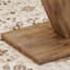 Table basse moderne et minimaliste en bois aggloméré transparent et bois
