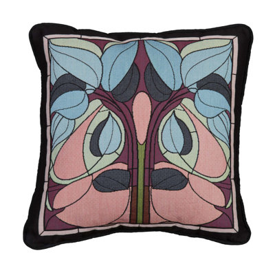 Floral Cotton Throw Pillow