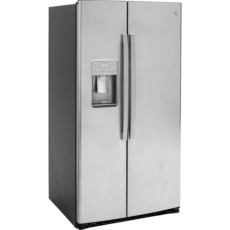 35.75" Side by Side 25.3 cu. ft. Energy Star Refrigerator with Fingerprint Resistant Finish
