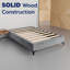 15" Premium Velvet Material Wood Box Spring/Bed Frame, Durable, Stylish, Multi Colour-88597303-88597301