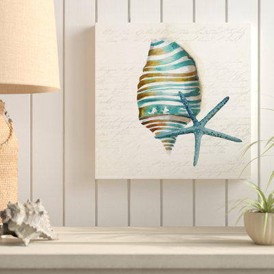 Teal Coral " Coral I " by Aimee Wilson