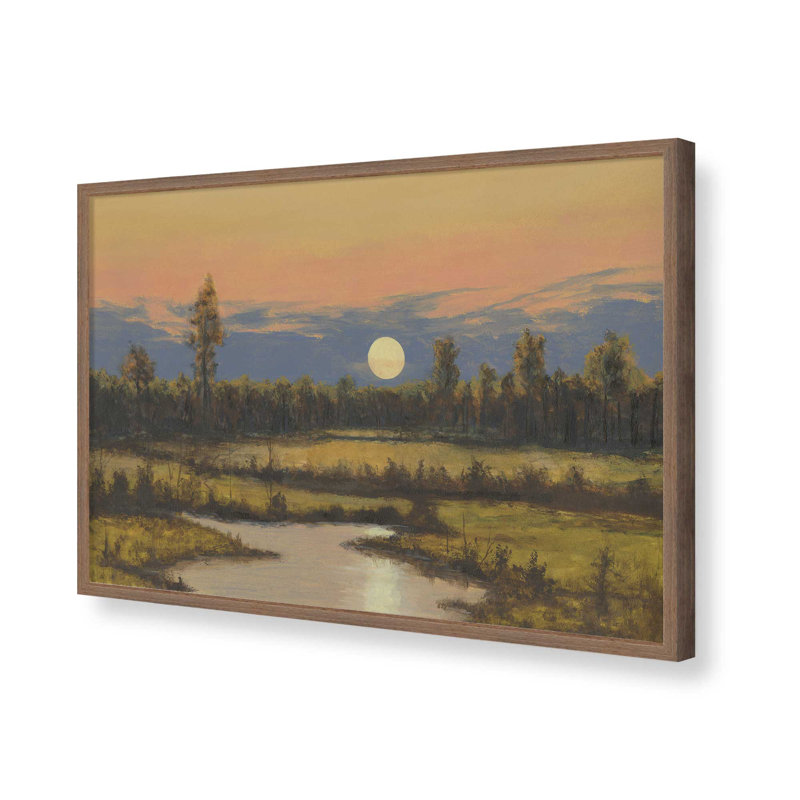 «Octo Moon II» par Michael Willett, reproduction d'art, Reproduction encadrée d'une seule photo sans pass, H 12 po x l 18 po