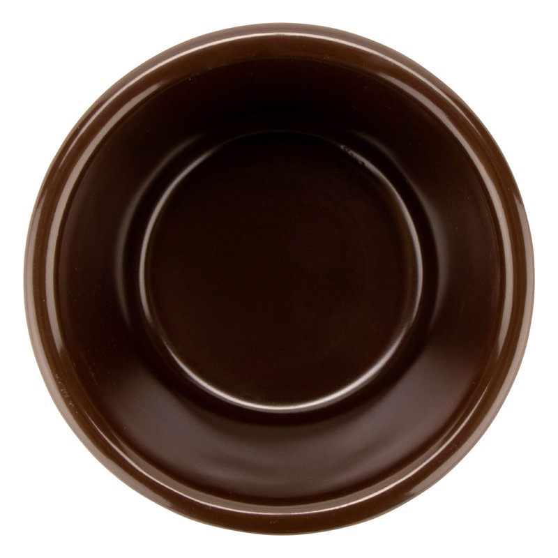 G.E.T. Melamine 12 Piece Ramekin / Soufflé Dish Bakeware Set, Brown