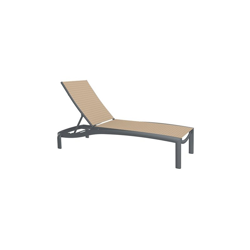 Kor Outdoor Chaise Lounge, Graphite, Bogota