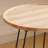 Foldable Round Coffee Table with Solid Wood Tray Top,End Table,Nightstand-218515879
