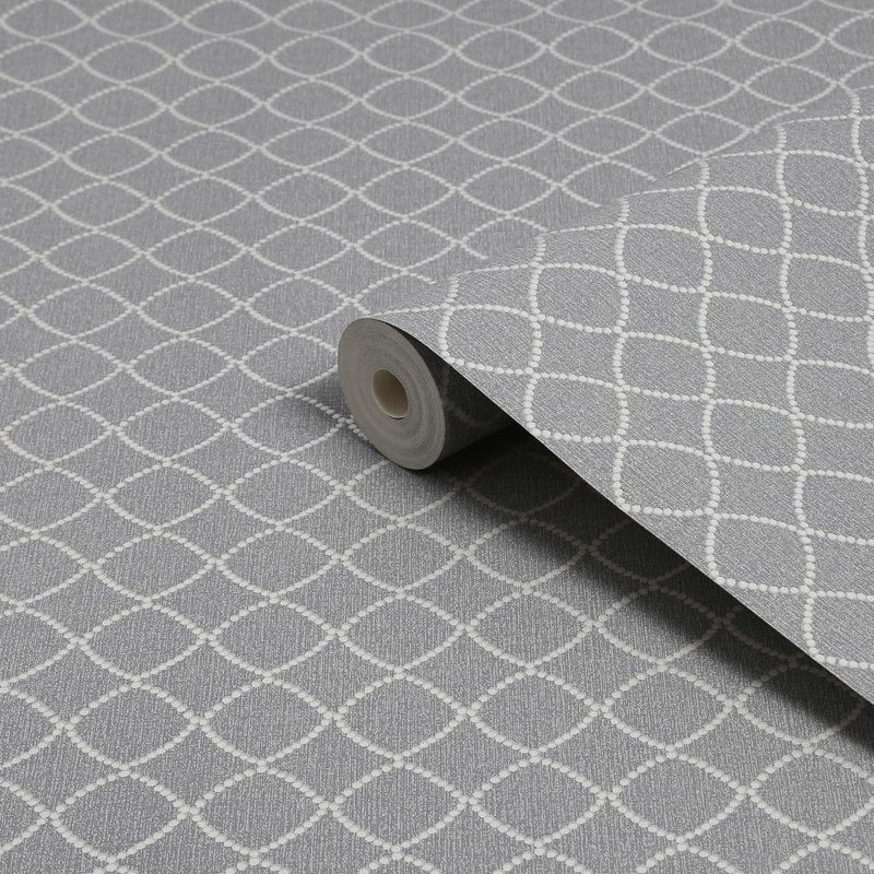 Superfresco Lilibet Geometric Wallpaper, Grey