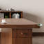 Bureau double caisson en bois massif brun noisette avec 2 tiroirs-109575264