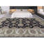 Tapis bleu et ivoire de haute qualité noué à la main