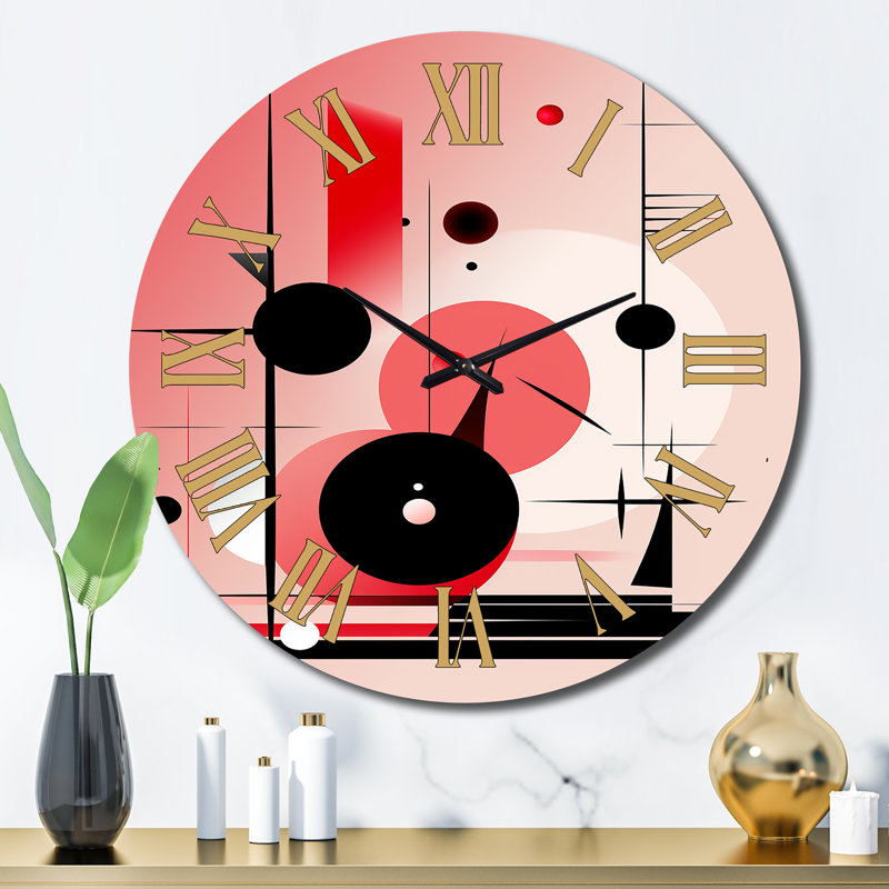 Colleene - Horloge murale géométrique moderne, Grand