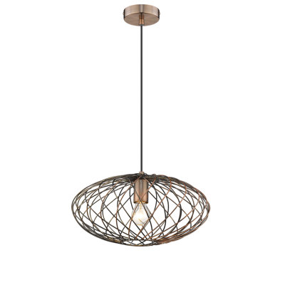 Sumner 1 - Light Copper Geometric Pendant