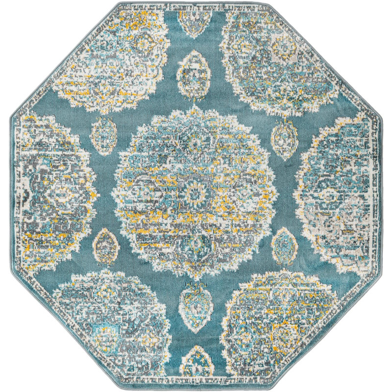 Oriental Indoor Rug, Octagon 4' x 4'