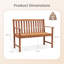 Asanta Solid Wood Outdoor Bench