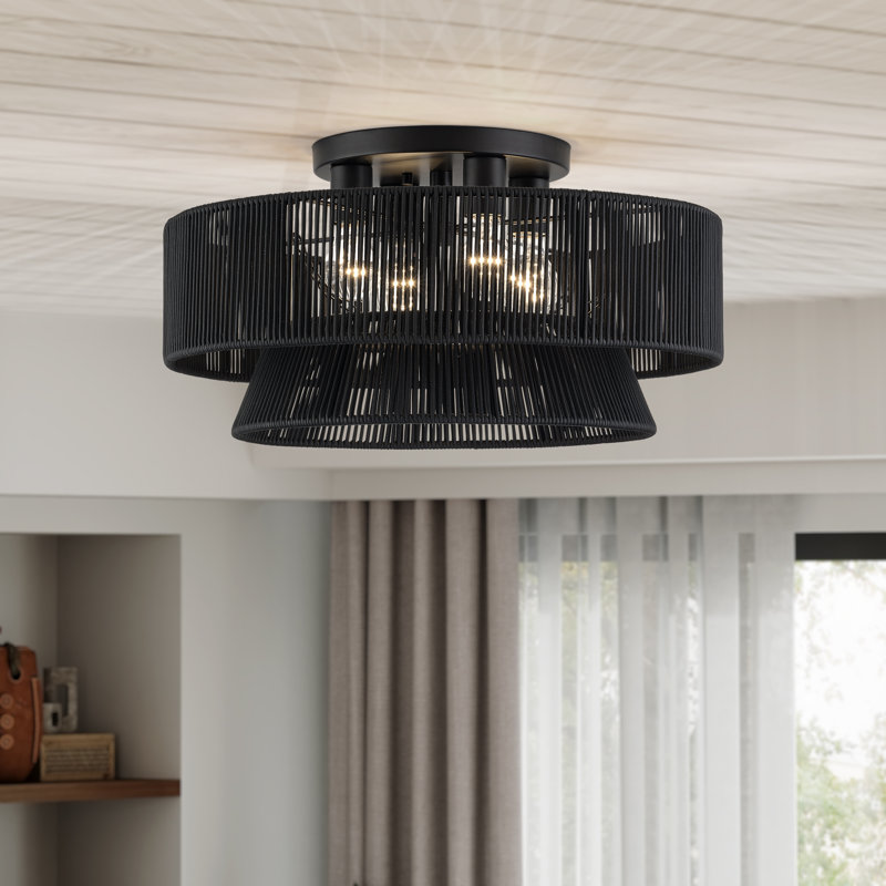 Très grand semi-encastré 4 lumières Florell