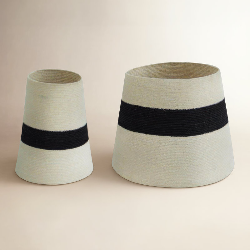 Ensemble de 2 paniers en tissu