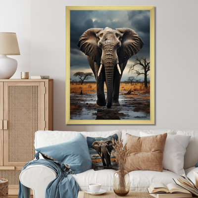 «Dangira Elephant Tales From Afar», reproduction sur toile