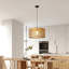 Luminaire suspendu cage en bois 1 lumière Farmhouse Boho