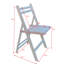 4 chaises pliantes en bois massif blanc - siège à lattes pour un confort imbattable, différents endroits, peu encombrant, léger, capacité de poids de 220 lb, 4 sièges en bois, siège confortable, intérieur / extérieur,