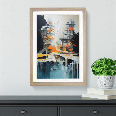 Stream Contemporary - Framed Print