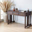 Bureau d'étude en orme naturel à structure tenon et mortaise-951207410