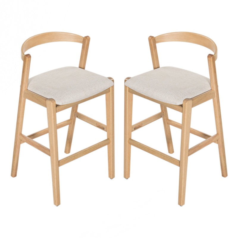 Rubberwood Barstool, Natural